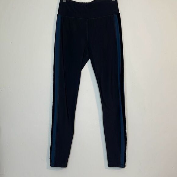 Sweaty Betty Tuxedo Velvet Stripe Thermodynamic Running Leggings S - Picture 3 of 7